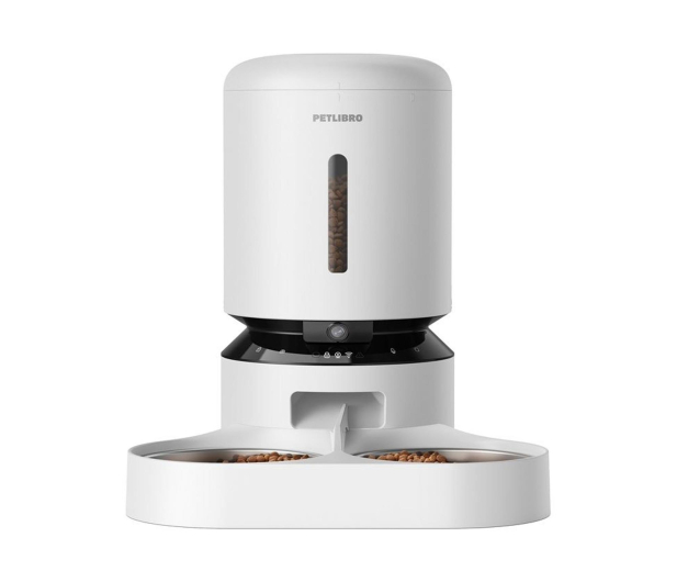 Petlibro DOZOWNIK KARMY Z KAMERĄ GRANARY Z PODWÓJNĄ MISĄ, 5L (BIAŁY) - 1515030 - zdjęcie 2